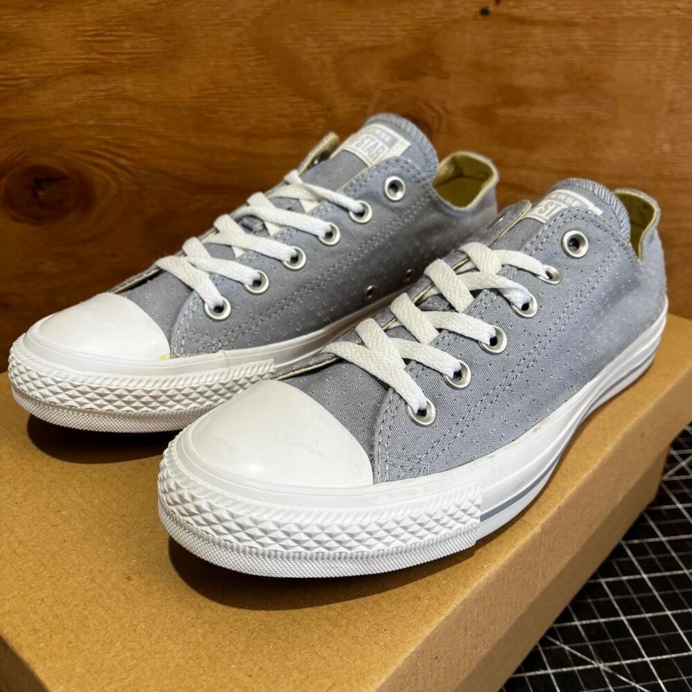 Converse Women's Grey and Blue Trainers